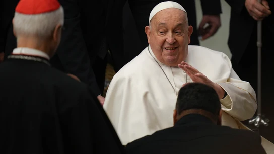 El papa Francisco, durante su última audiencia general semanal a los fieles, el pasado 12 de febrero. El papa Francisco, durante su última audiencia general semanal a los fieles, el pasado 12 de febrero.