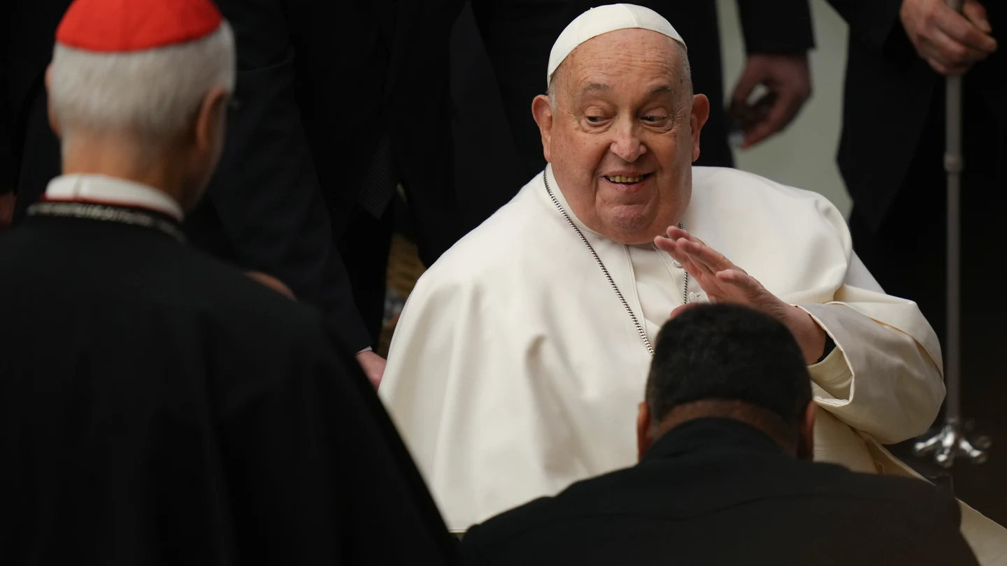 El papa Francisco, durante su última audiencia general semanal a los fieles, el pasado 12 de febrero. El papa Francisco, durante su última audiencia general semanal a los fieles, el pasado 12 de febrero.