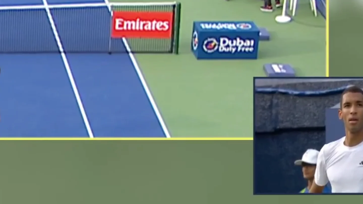 Así ha sido la primera intervención del VAR en tenis Así ha sido la primera intervención del VAR en tenis