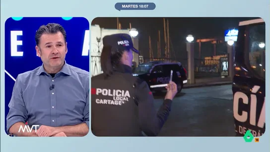 Iñaki López, tras el positivo por marihuana de un joven: "Ha soplado y aquello se ha encendido como un árbol de Navidad" El programa ha acompañado a una patrulla de la Policía Local de Cartagena y ha sido testigo de varios controles de alcohol y drogas. En uno de ellos, un joven ha sido 'cazado' fumando marihuana mientras conducía.