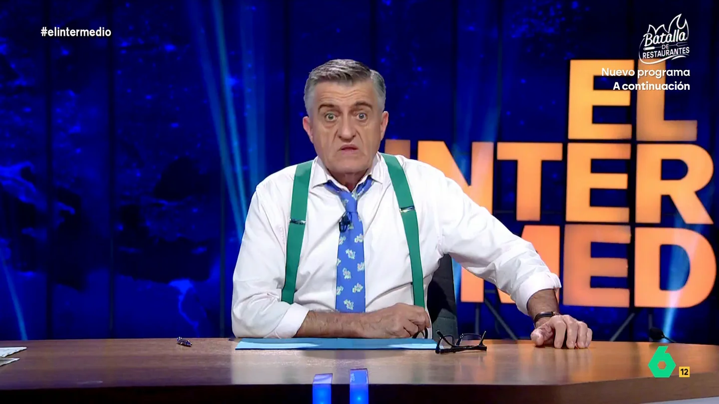 Wyoming, sobre la posible investigación contra Miguel Ángel Rodríguez: "Vaya, el que acusaba al fiscal general..." El presentador de El Intermedio afirma que es irónico que se acuse al jefe de gabinete de Ayuso de filtrar información cuando él "acusaba al fiscal general de filtrar información por ser investigado".