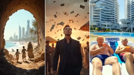 Fotogramas del vídeo compartido por Donald Trump. Fotogramas del vídeo compartido por Donald Trump.