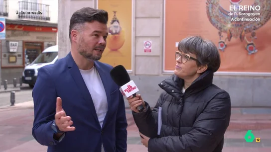 Rufián confiesa a Thais Villas cómo Najwa Nimri pasó de él: "La saludé y no salió bien" Rufián confiesa a Thais Villas cómo Najwa Nimri pasó de él: "La saludé y no salió bien"
