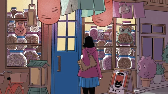Cubierta de 'La tienda de los deseos', de Hiyoko Kurisu Cubierta de 'La tienda de los deseos', de Hiyoko Kurisu