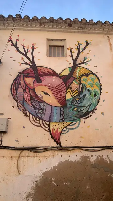 Mural de arte urbano en Fanzara Mural de arte urbano en Fanzara