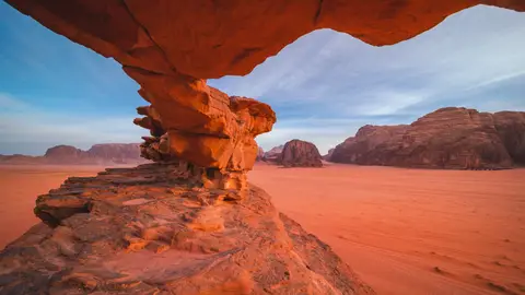 Desierto de Wadi Rum en Jordania Desierto de Wadi Rum en Jordania