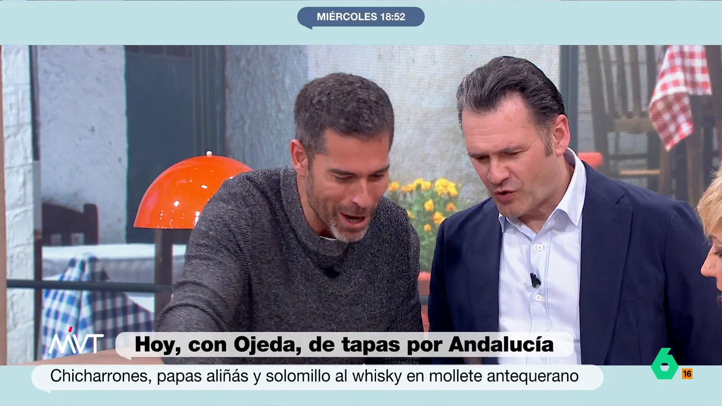 Pablo Ojeda le pide un aurresku a Iñaki López por su "solomillo al whisky": "Te hago una sevillana" Pablo Ojeda le pide un aurresku a Iñaki López por su "solomillo al whisky": "Te hago una sevillana"