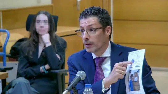 Captura de la señal de la Audiencia Provincial en la que se muestra al empresario Alberto Luceño, en el juicio.  Captura de la señal de la Audiencia Provincial en la que se muestra al empresario Alberto Luceño, en el juicio.