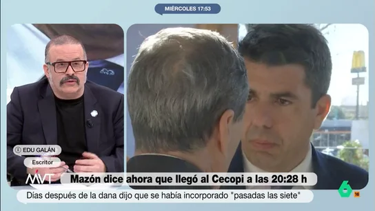 Edu Galán compara a Mazón con "el fantasma de las Navidades pasadas" Edu Galán compara a Mazón con "el fantasma de las Navidades pasadas"
