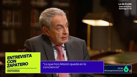 Zapatero confirma que participa en el diálogo con Puigdemont: "No es un fake, aunque mantengo la discreción" Zapatero confirma que participa en el diálogo con Puigdemont: "No es un fake, aunque mantengo la discreción"