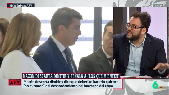 Monrosi, sobre Carlos Mazón: "Más allá de la política no tiene dónde caerse muerto" Monrosi, sobre Carlos Mazón: "Más allá de la política no tiene dónde caerse muerto"