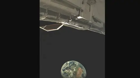 Imagen de la nave secreta estadounidense X-37B Imagen de la nave secreta estadounidense X-37B