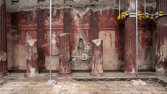 Descubren un fresco gigante en Pompeya del siglo I a.c Descubren un fresco gigante en Pompeya del siglo I a.c