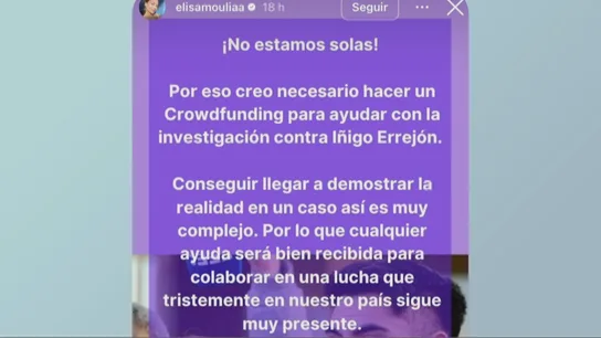 Elisa Mouliaá lanza un crowdfunding para financiar su defensa contra Errejón Elisa Mouliaá lanza un crowdfunding para financiar su defensa contra Errejón