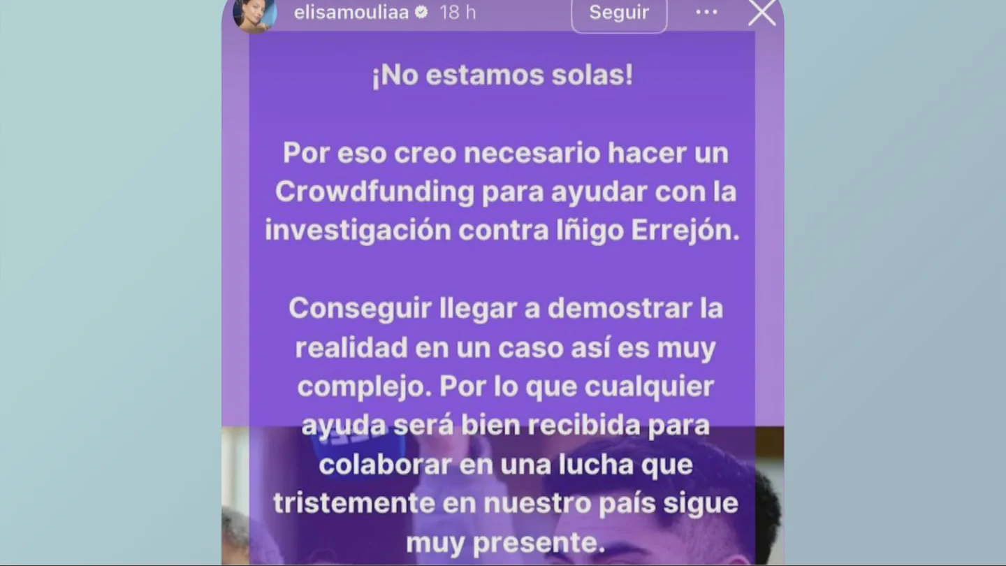 Elisa Mouliaá lanza un crowdfunding para financiar su defensa contra Errejón Elisa Mouliaá lanza un crowdfunding para financiar su defensa contra Errejón