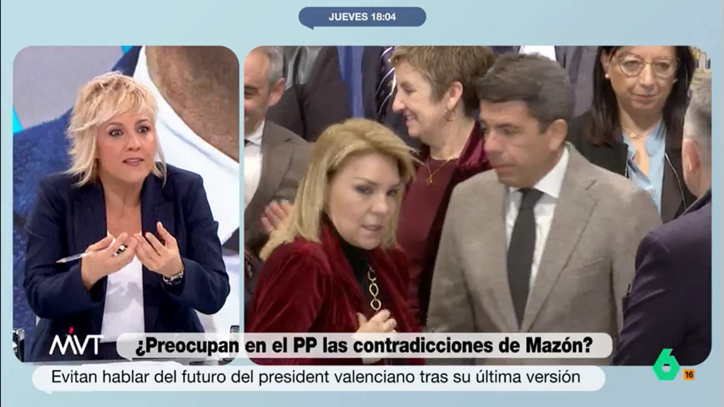 Cristina Pardo opina sobre las múltiples versiones de Mazón: "Como estrategia de comunicación es letal para el PP" Más Vale Tarde analiza un día más la compleja situación política en la que se encuentra Carlos Mazón tras su última versión de lo que hizo el día de la DANA. La opinión de Cristina Pardo, Iñaki López o Afra Blanco, en este vídeo.