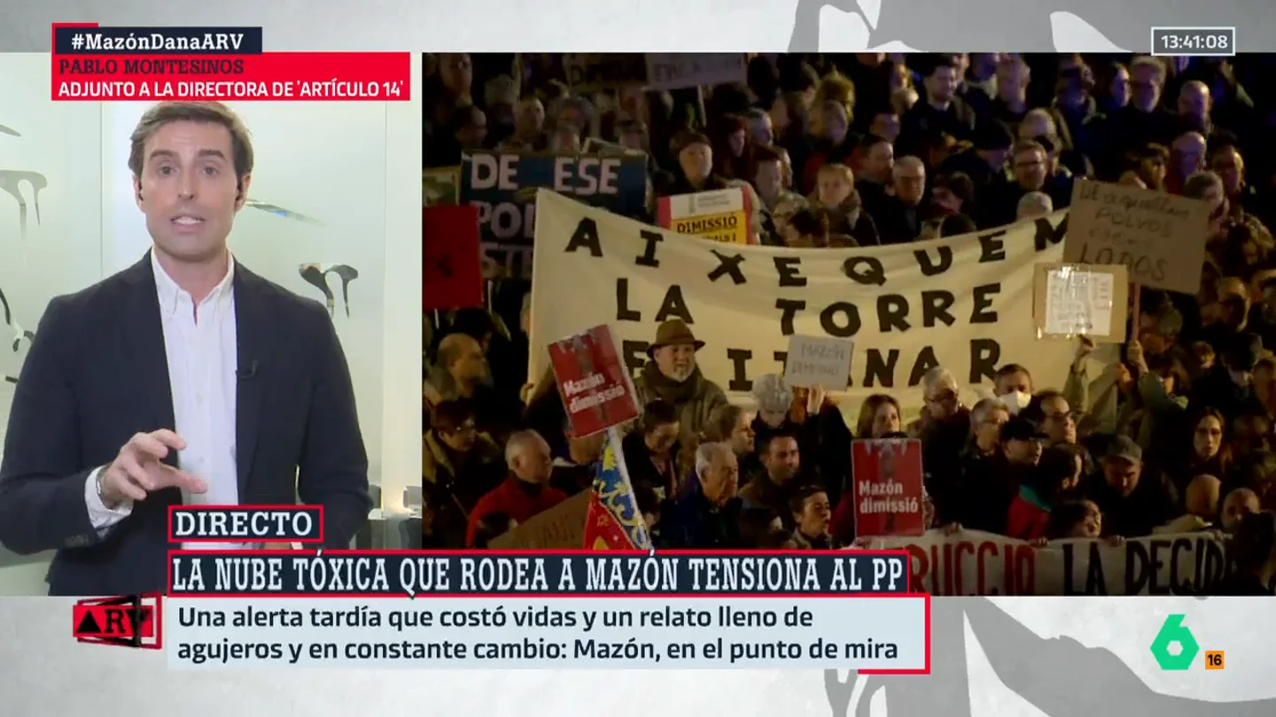 Pablo Montesinos desvela que Génova le ha pedido al PP valenciano que Mazón mantenga "un perfil bajo" Pablo Montesinos desvela que Génova le ha pedido al PP valenciano que Mazón mantenga "un perfil bajo"