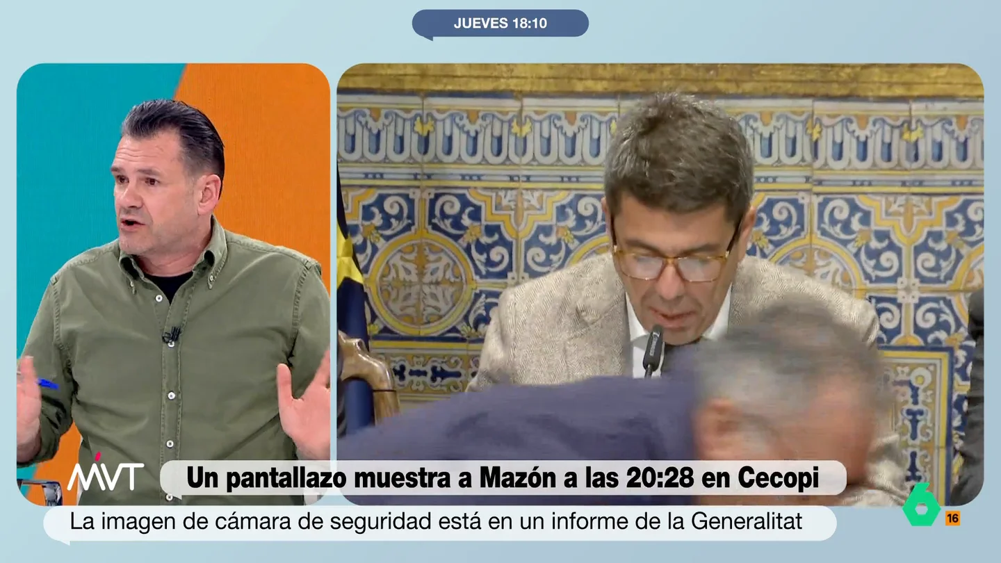 Iñaki López, sobre Mazón "El día más trágico de la historia de la Comunidad Valenciana y nadie sabe qué estaba haciendo" Más Vale Tarde analiza en este vídeo la imagen de Carlos Mazón entrando en el CECOPI a las 20:28 del día de la DANA, así como los motivos que habría detrás de esta nueva versión del president de la Generalitat.