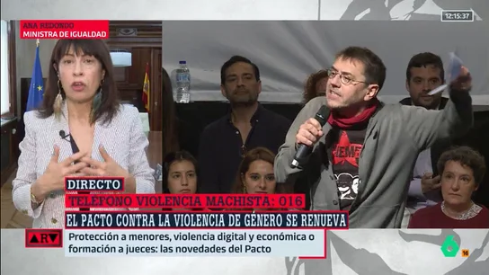 Ana Redondo aclara si le parece adecuada la respuesta de Podemos sobre Monedero: "Se tienen que seguir dando explicaciones" Ana Redondo aclara si le parece adecuada la respuesta de Podemos sobre Monedero: "Se tienen que seguir dando explicaciones"