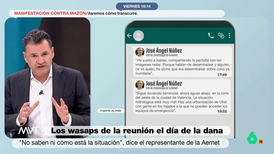 Iñaki López: "No actuaron de forma rápida. En el CECOPI no se tomaron decisión que habría salvado vidas" Iñaki López: "No actuaron de forma rápida. En el CECOPI no se tomaron decisión que habría salvado vidas"