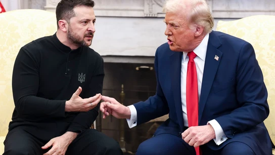 Volodimir Zelenski y Donald Trump Volodimir Zelenski y Donald Trump