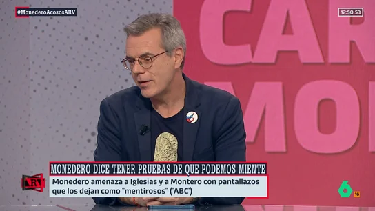 Pedro Vallín, sobre el caso Monedero Pedro Vallín, sobre el caso Monedero