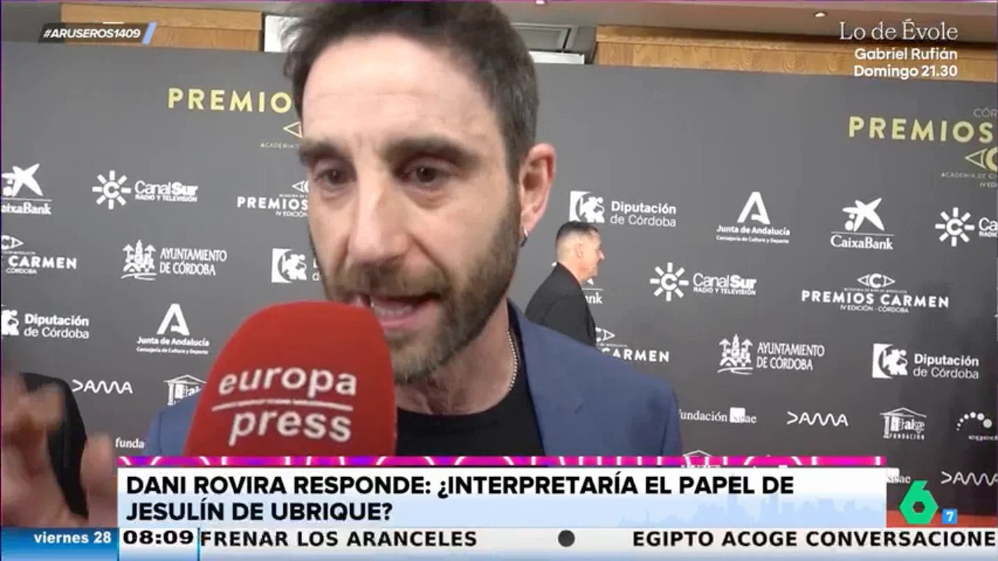 Dani Rovira, sobre hacer de Jesulín de Ubrique en la docuserie de Belén Esteban: "Si el guion es bueno, como si hago de farola" Dani Rovira, sobre hacer de Jesulín de Ubrique en la docuserie de Belén Esteban: "Si el guion es bueno, como si hago de farola"