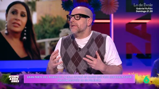 Alberto Rey, sobre la asistencia de Karla Sofía Gascón a los Oscars: "El momento alfombra roja puede ser muy incómodo" Se ha anunciado que la actriz va a asistir a la ceremonia de entrega de los Premios Oscar. La protagonista de 'Emilia Pérez' está nominada a mejor actriz principal.