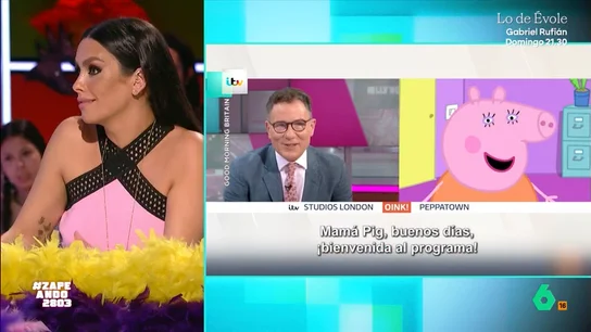 Cristina Pedroche confiesa su opinión sobre 'Peppa Pig': "No me gusta el rollo que traen" La madre de la popular cerdita ha anunciado en la televisión británica que está embarazada. Esto ha dado pie a que la zapeadora explique por qué no quiere que su hija vea esa serie.