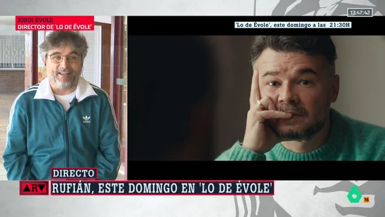 Jordi Évole sobre el lado más personal de Rufián: "De pequeño era el 'bicho raro' de la clase obsesionado con la política" Jordi Évole sobre el lado más personal de Rufián: "De pequeño era el 'bicho raro' de la clase obsesionado con la política"