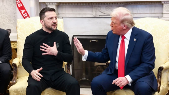 El presidente ucraniano, Volodimir Zelenski y su homólogo estadounidense, Donald Trump El presidente ucraniano, Volodimir Zelenski y su homólogo estadounidense, Donald Trump