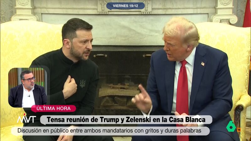 Pedro Rodríguez, sobre la reunión de Zelenski y Trump: "Estamos viendo al verdadero líder del mundo libre y, a su lado, un delincuente convicto"