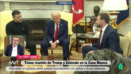 "Trump representa el gangsterismo y la diplomacia de la extorsión": la reflexión de Pedro Rodríguez tras la visita de Zelenski a la Casa Blanca "Trump representa el gangsterismo y la diplomacia de la extorsión": la reflexión de Pedro Rodríguez tras la visita de Zelenski a la Casa Blanca