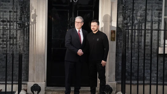 Keir Starmer y Volodimir Zelenski en Londres Keir Starmer y Volodimir Zelenski en Londres