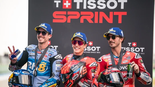 Álex Márquez, Marc Márquez y 'Pecco' Bagnaia Álex Márquez, Marc Márquez y 'Pecco' Bagnaia