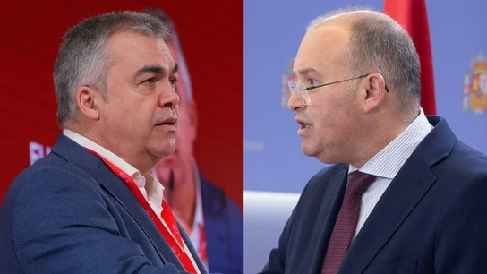 Imagen de Santos Cerdán y Miguel Tellado. Imagen de Santos Cerdán y Miguel Tellado.