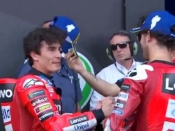 Marc M&aacute;rquez y 'Pecco' Bagnaia
