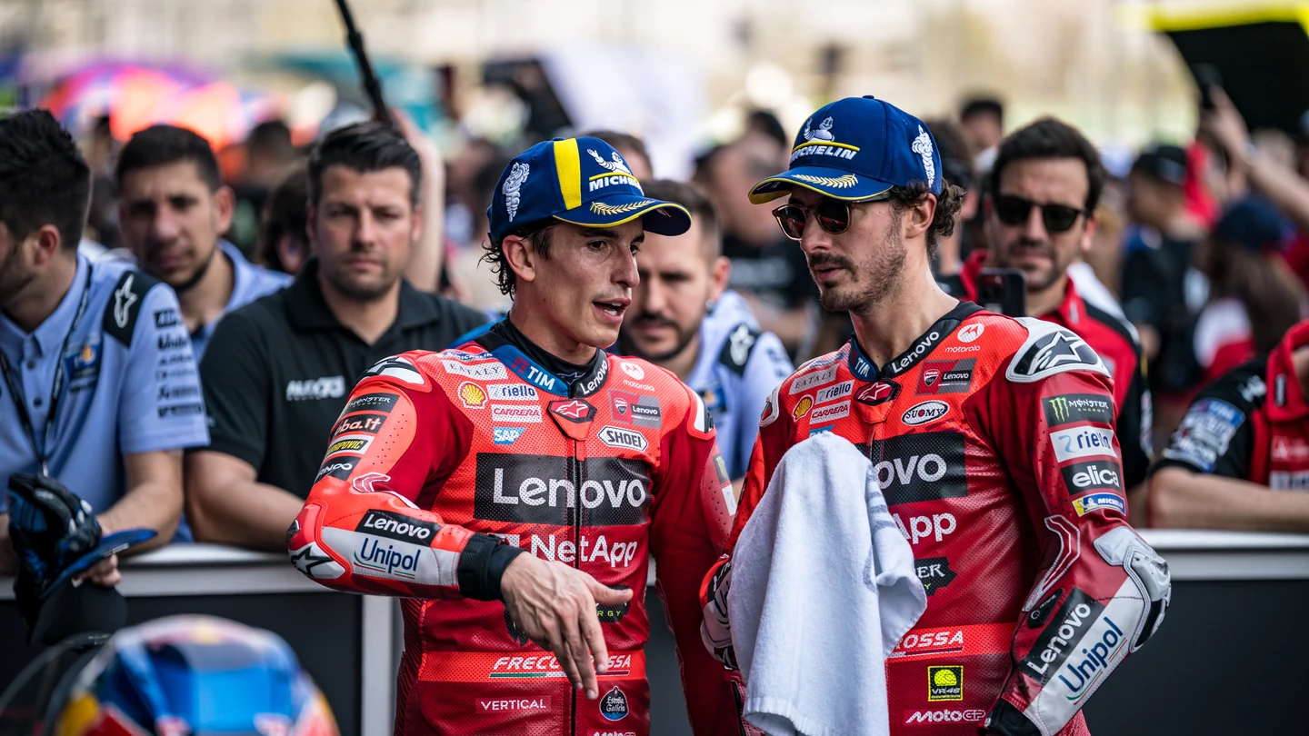 'Pecco' Bagnaia y Marc Márquez 'Pecco' Bagnaia y Marc Márquez