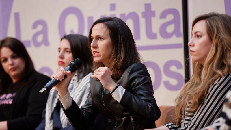 Ione Belarra e Irene Montero, en un acto