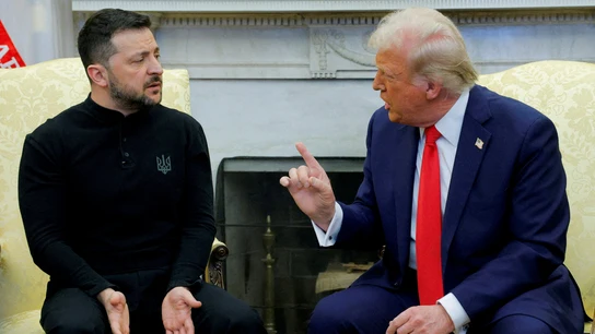 Donald Trump y Volodímir Zelenski durante su sonada discusión en la Casa Blanca Donald Trump y Volodímir Zelenski durante su sonada discusión en la Casa Blanca