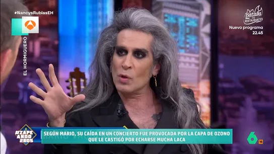 Mario Vaquerizo desvela en El Hormiguero quién fue el causante de su accidente: "No podía aguantar tanta invasión" El artista ha contado a Pablo Matos que su accidente no tuvo consecuencias más graves gracias al cardado que llevaba ese día. "Me salvó la laca y el cardado", ha confesado.