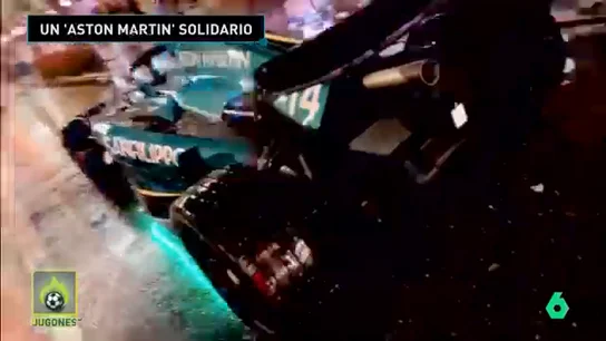 En Jugones el Aston Martin solidario : "Fernando Alonso, San Filippo te necesita" En Jugones el Aston Martin solidario : "Fernando Alonso, San Filippo te necesita"