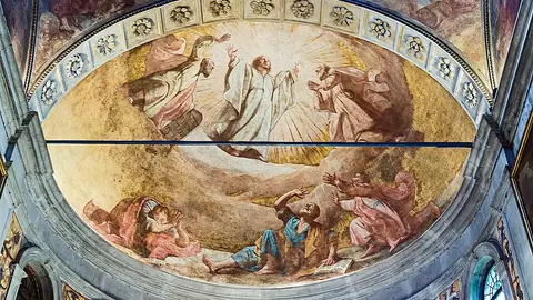 Fresco en la Iglesia de San Roque de Venecia Fresco en la Iglesia de San Roque de Venecia