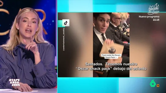Isabel Forner alucina con la caja de snacks de los Oscar: "Hay menús de avión de compañías low-cost más golosos" Isabel Forner alucina con la caja de snacks de los Oscar: "Hay menús de avión de compañías low-cost más golosos"