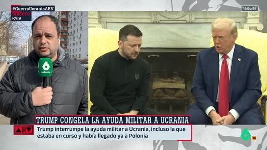 Alberto Sicilia explica cómo viven los ucranianos la paralización de ayuda de EEUU: "Nadie esperaba algo así" Alberto Sicilia explica cómo viven los ucranianos la paralización de ayuda de EEUU: "Nadie esperaba algo así"
