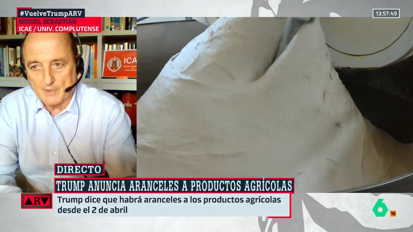 Miguel Sebastián, sobre los aranceles de Trump: "Va a afectar a los productos agrícolas que exportamos" Miguel Sebastián, sobre los aranceles de Trump: "Va a afectar a los productos agrícolas que exportamos"
