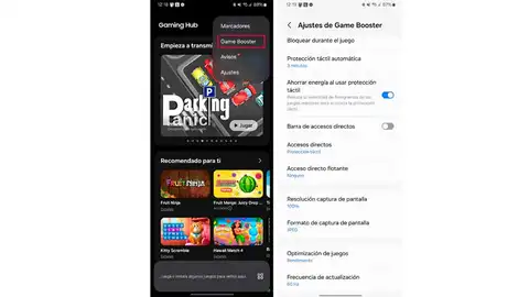 Activando Game Booster Activando Game Booster