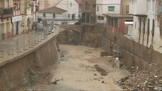 Barranco del Poyo a su paso por Chiva, el pasado martes. Barranco del Poyo a su paso por Chiva, el pasado martes.