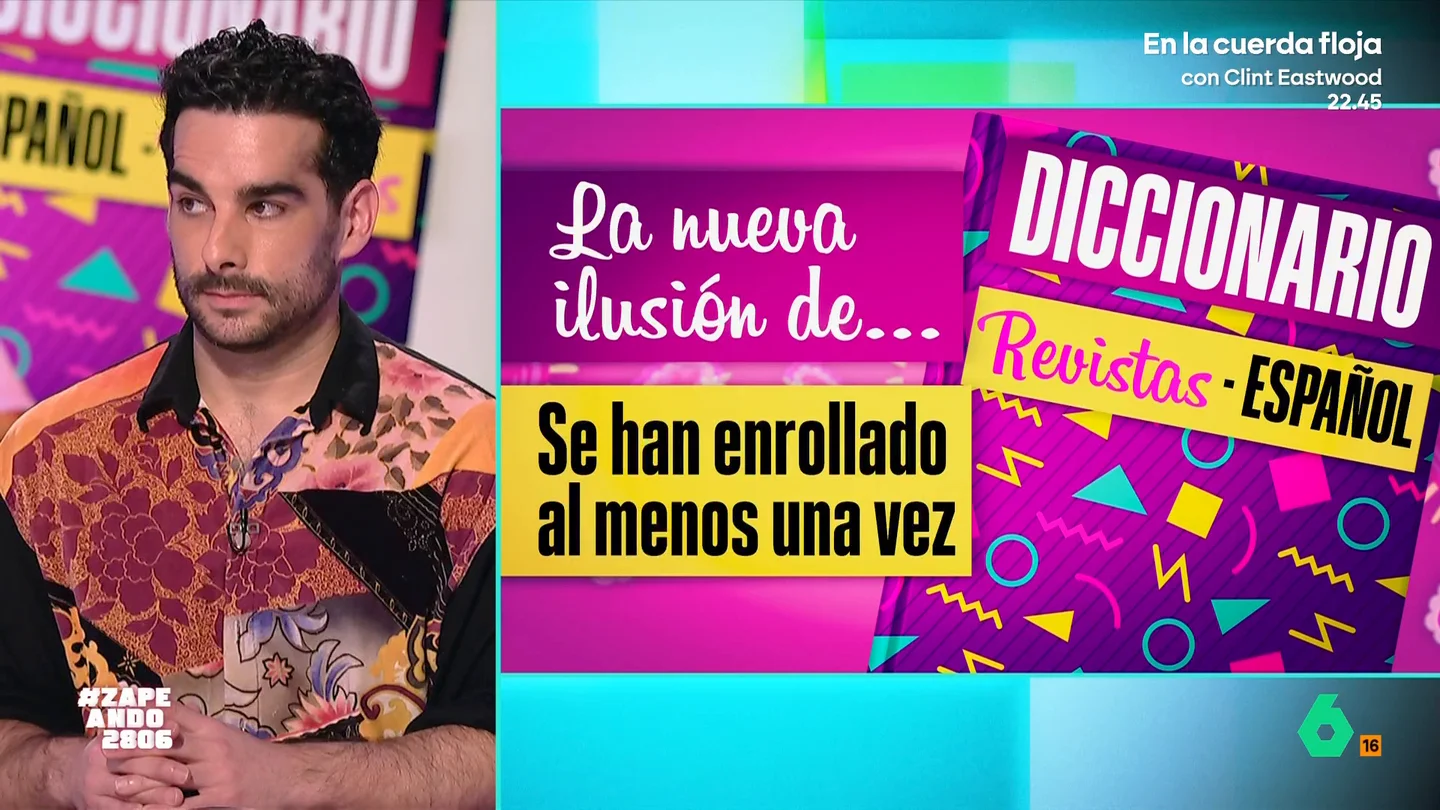 Juan Sanguino descifra la jerga de las revistas del corazón en Zapeando: "Eso significa que aún no se han enrollado, pero..." Juan Sanguino descifra la jerga de las revistas del corazón en Zapeando: "Eso significa que aún no se han enrollado, pero..."