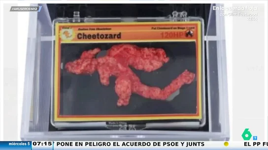 Alfonso Arús, tras saber que han pagado 88.000 dólares por un Cheeto con forma del Pokémon Charizard: "Poco me parece" Alfonso Arús, tras saber que han pagado 88.000 dólares por un Cheeto con forma del Pokémon Charizard: "Poco me parece"